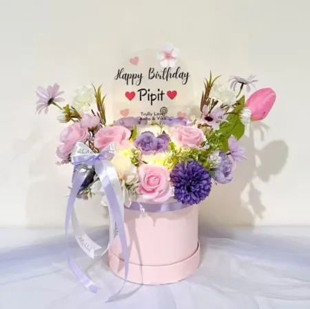 Bloom Box Akrilik Ucapan Ulang Tahun Nunukan